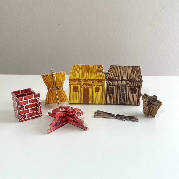 Portico The Three Little Pigs, Stories to Read and Play by Fairy Tale World 1997 - Picture 7 of 16